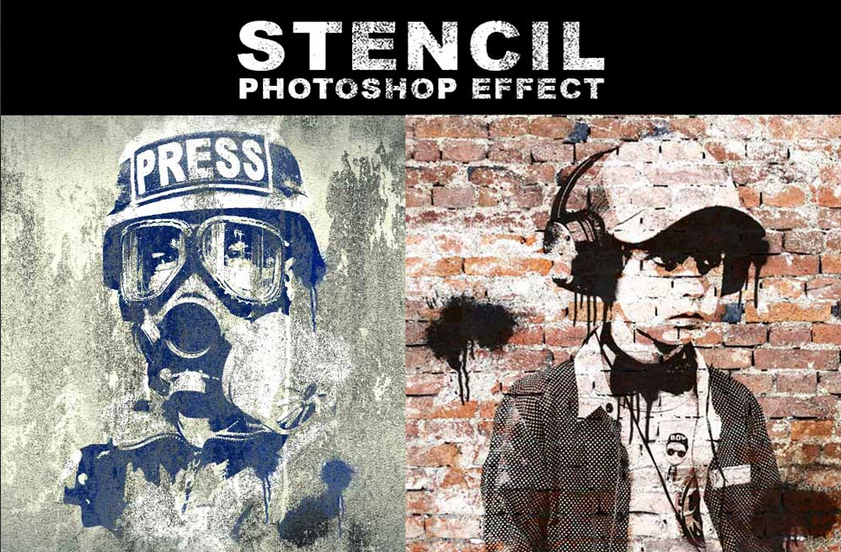 Photoshop Stencil Effect